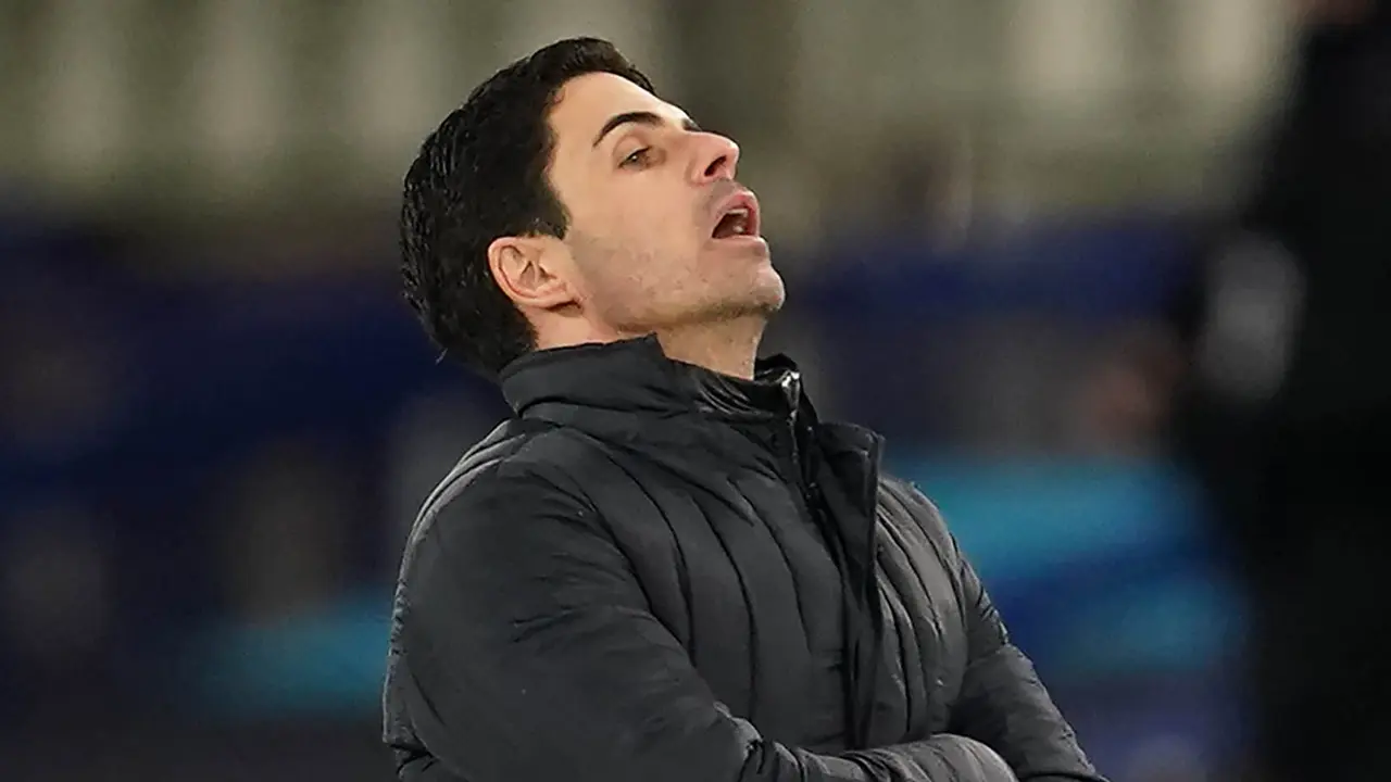 FOTO: Ekspresi Mikel Arteta Usai Arsenal Kembali Menuai Hasil Buruk di Liga Inggris