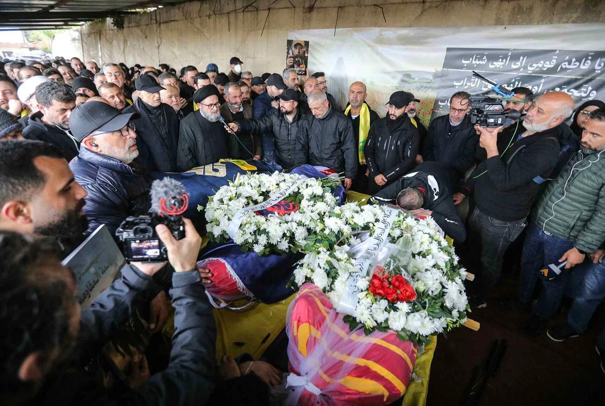 FOTO: : Tiga Jurnalis Tewas dalam Serangan Udara Israel di Lebanon