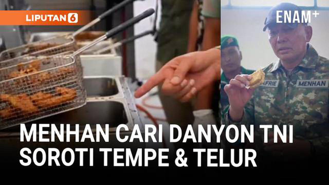 Menhan Sjafrie Panggil Danyon Lihat Minyak Goreng Hitam &amp; Tempe Kecil di Dapur TNI