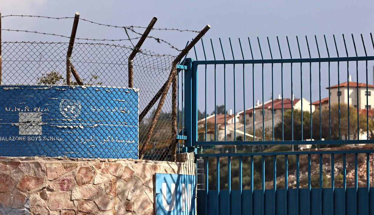 Israel secara resmi memberi tahu Perserikatan Bangsa-Bangsa (PBB) tentang keputusannya untuk memutus hubungan dengan badan yang membantu pengungsi Palestina. (Zain JAAFAR/AFP)