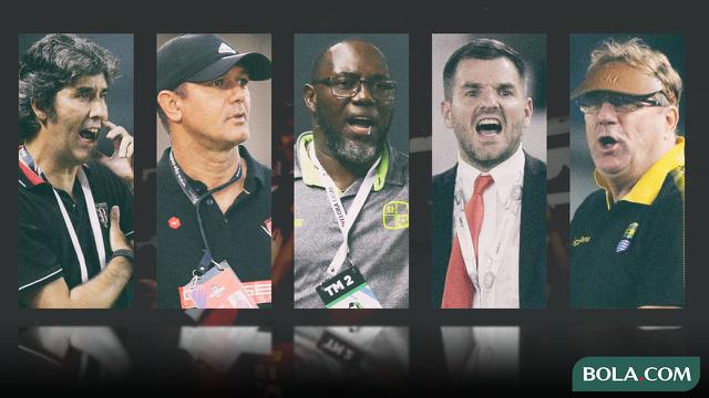 Trivia - 5 Pelatih Stefano Cugurra Teco, Robert Alberts, Jacksen F. Tiago, Simon McMenemy, Gomes de Oliveira