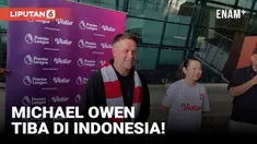 Sabtu (20/8) pagi Indonesia kedatangan legenda sepak bola Inggris Michael Owen. Owen berkunjung ke Indonesia atas undangan Vidio.com selaku pemegang hak siar Liga Inggris di Indonesia.