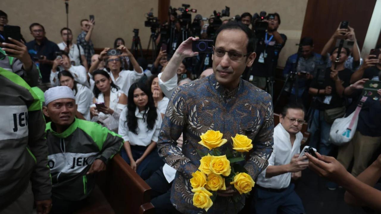 FOTO: Nadiem Makarim Jalani Sidang Vonis Kasus Chromebook