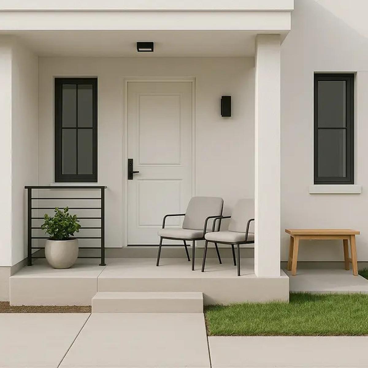 7 Model Teras Minimalis Modern 2025 untuk Rumah Subsidi, Tampil Elegan dan Fungsional
