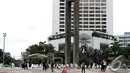 Hari libur Tahun Baru dimanfaatkan warga Jakarta untuk berwisata bersama keluarganya, Jakarta, Kamis (1/1/2015). (Liputan6.com/Faizal Fanani)