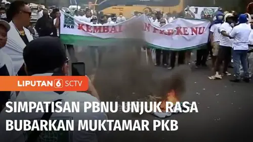 VIDEO: Massa PBNU Demo di Nusa Dua, Tuntut Pembubaran Muktamar PKB