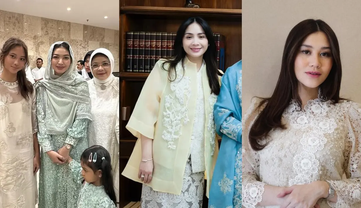 Sederet artis memilih lace sebagai baju Lebaran 2025. Kita intip gaya busananya dari Selvie Ananda hingga Aaliyah Massaid [@2gek_ayuhenirosan @raffinagita1717 @thariqhalilintar]