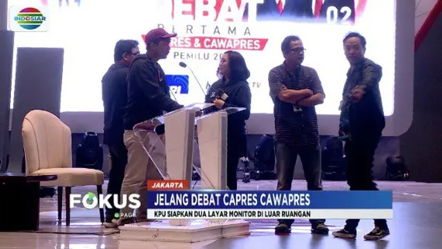 KPU Sediakan Monitor untuk Pendukung Paslon yang Tak Bisa Masuk Ruang Debat
