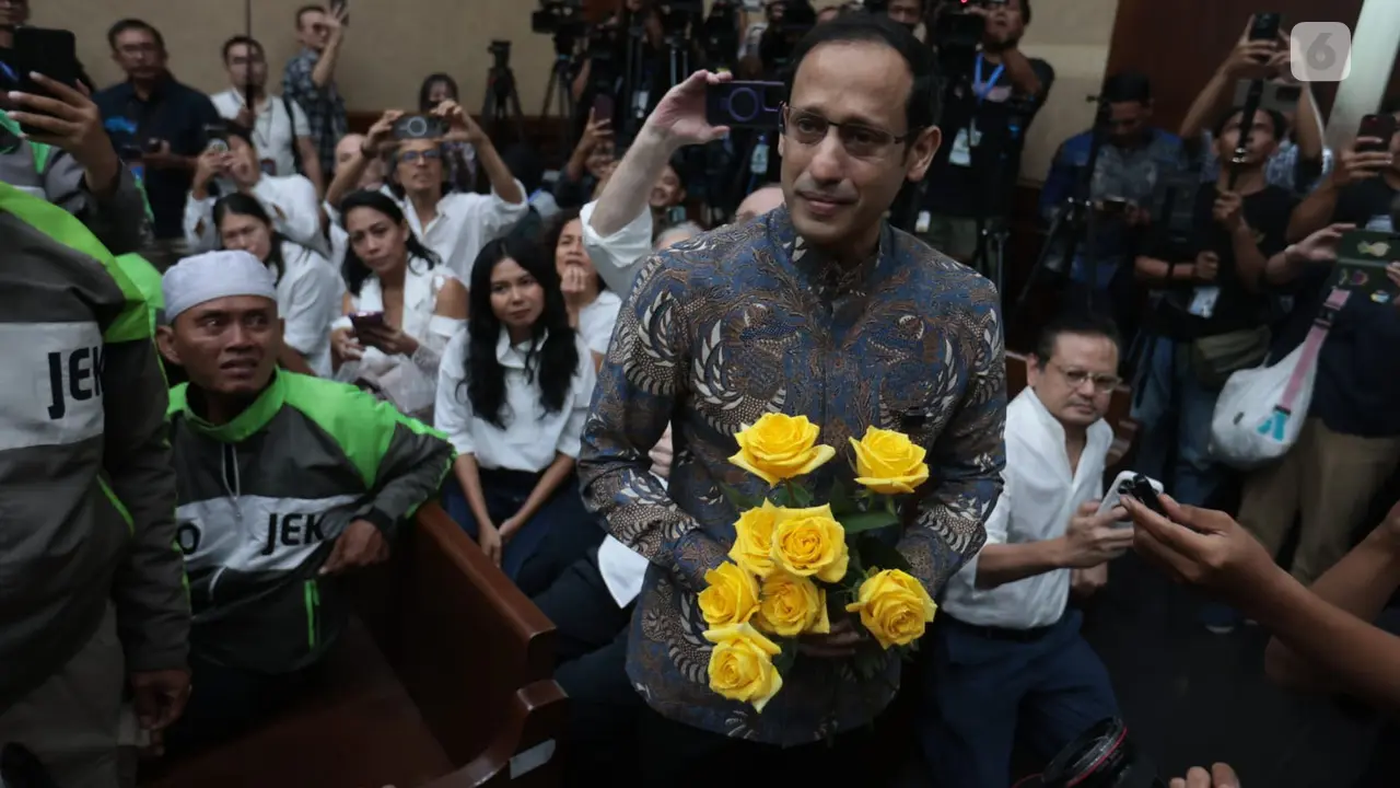 Nadiem Makarim Jalani Sidang Vonis Kasus Chromebook