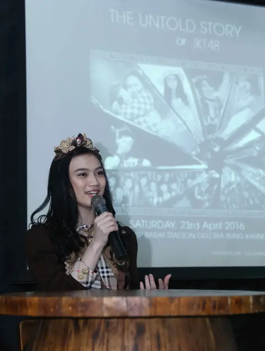 Melody mengaku bangga menjadi yang pertama diundang dalam acara yang digagas oleh Eleven Pro. (Nurwahyunan/Bintang.com)