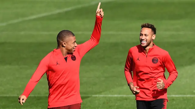 Momen Akrab Neymar dan Mbappe Jelang PSG Hadapi Liverpool