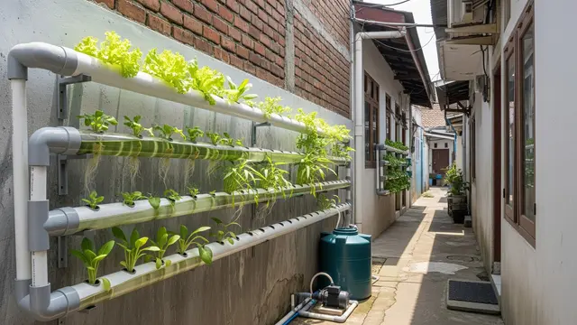 10 Ide Hidroponik Sayur Mini di Rak Vertikal Lorong Gang, Ubah Jadi Kebun Estetik