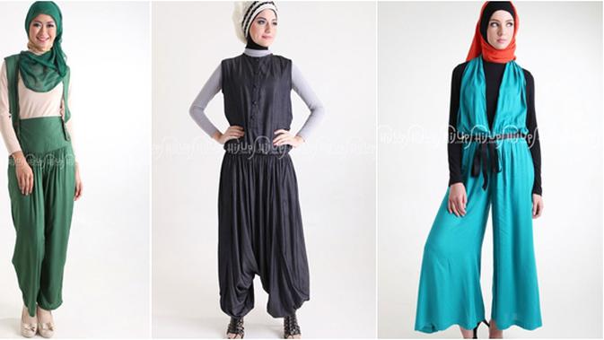 8 Koleksi Jumpsuit Untuk Yang Berhijab Fashion Fimela