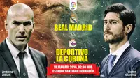 Banner Real Madrid vs Deportivo La Coruña (liputan6.com/desi)