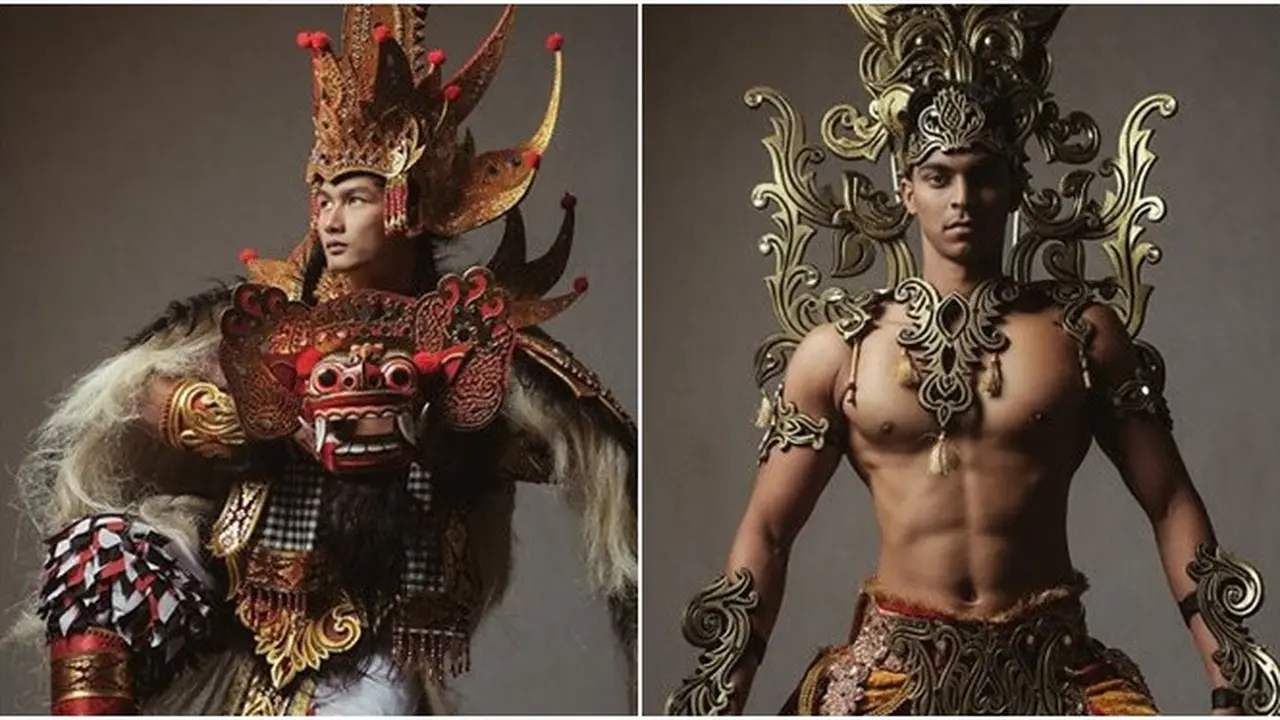 7 Potret Keren Gaya Busana Nasional Mister Global 2019