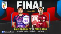Jadwal Live Streaming Final Liga 2 2021 : RANS Cilegon VS Persis Solo di Vidio. (Sumber : dok. vidio.com)