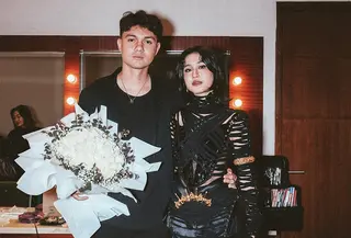 Keisya Levronka di gala premire film horor Pamali: Tumbal. [@keisyalevronka].