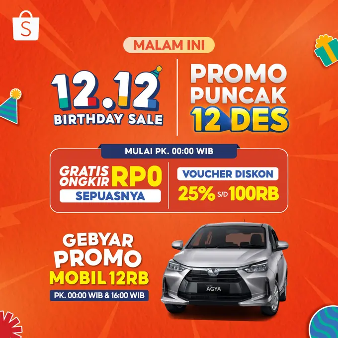 Ada Apa Saja di Puncak Shopee 12.12 Birthday Sale? Ini Semua Promonya!