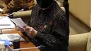 Menteri Pendayagunaan Aparatur Negara dan Reformasi Birokrasi (PANRB) Tjahjo Kumolo mengikuti rapat kerja dengan Komisi II DPR di Kompleks Parlemen, Senayan, Jakarta, Rabu (24/3/2021). Rapat kerja tersebut membahas rekrutmen CPNS tahun 2021. (Liputan6.com/Angga Yuniar)