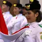 Pengukuhan 76 anggota Pasukan Pengibar Bendera Pusaka (Paskibraka) yang akan bertugas saat peringatan HUT ke-79 RI di Istana Negara Ibu Kota Nusantara (IKN), Kalimantan Timur, pada 17 Agustus 2024. (Dok. Youtube Sekretariat Presiden)