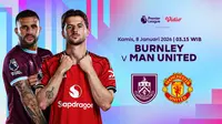 Nonton Live Streaming Liga Inggris Pekan ke-21: Burnley vs Manchester United, Eksklusif di Vidio