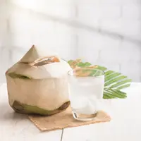 ilustrasi manfaat air kelapa/showcake/shutterstock