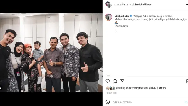 Fuji - Thariq Halilintar (Foto: Instagram/@attahalilintar)