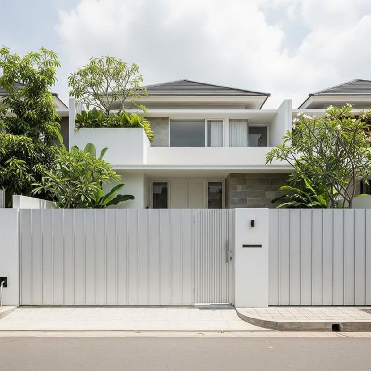 9 Model Pagar Minimalis dengan Pintu Tersembunyi, Aman dan Elegan