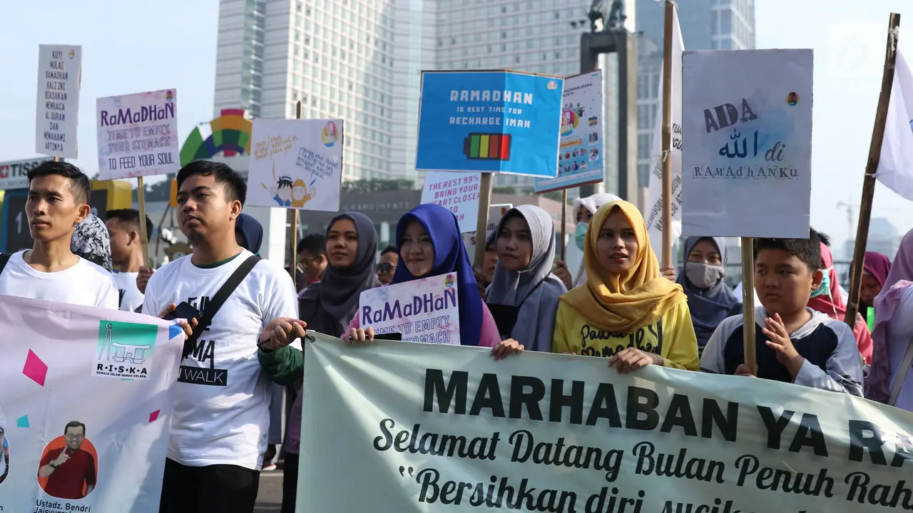 Remaja Sambut Ramadan di Area Car Free Day