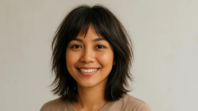 Model Rambut Shaggy Layer Ibu-Ibu 2025 Agar Terlihat Natural Muda/Ilustrasi AI