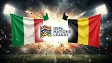Ilustrasi Italia Vs Belgia, UEFA Nations League. (Bola.com/AI)