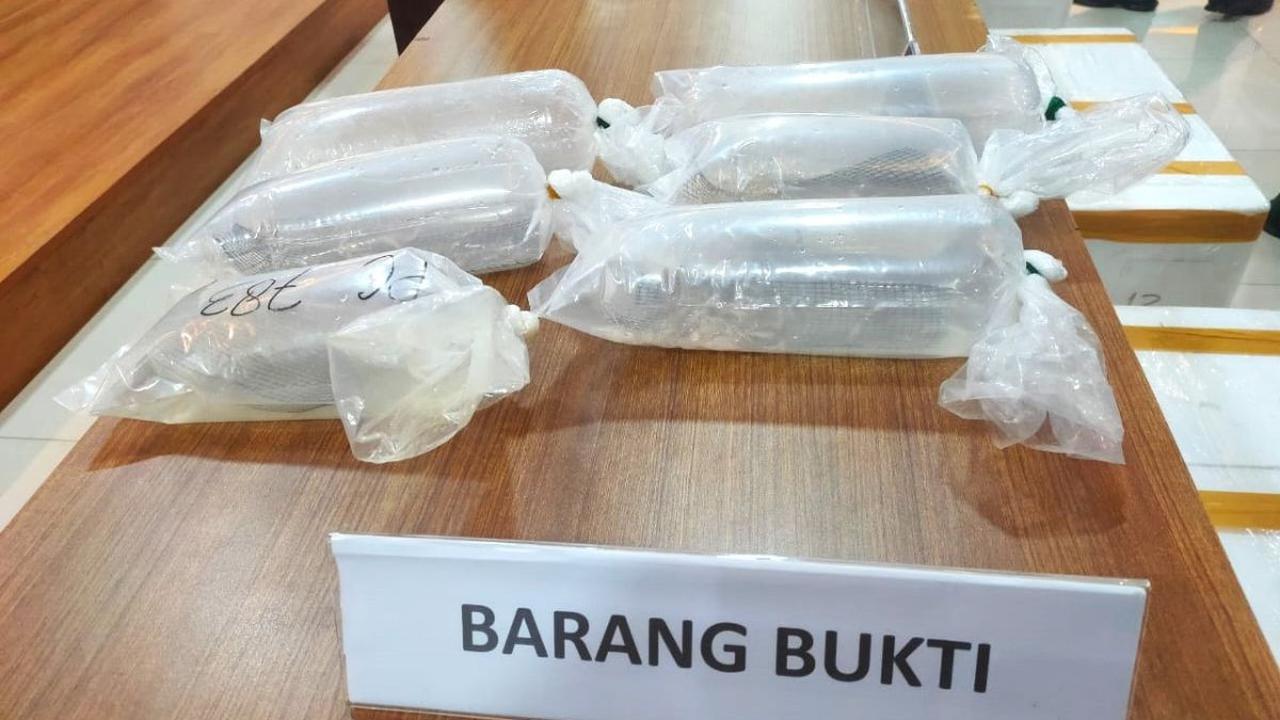 Penegahan upaya perdagangan ilegal itu berawal dari informasi masyarakat atas adanya pengiriman barang melalui terminal kargo yang diketahui berisikan benih bening lobster dalam lima koper.