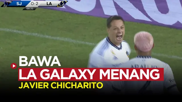 javier chicharito cetak dua gol saat LA Galaxy Vs San Jose di MLS