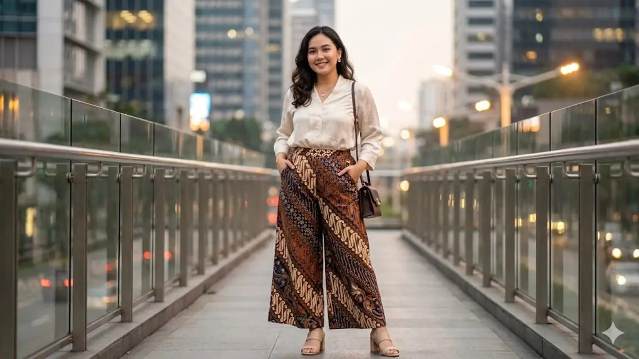 Model Celana Panjang Batik Wanita