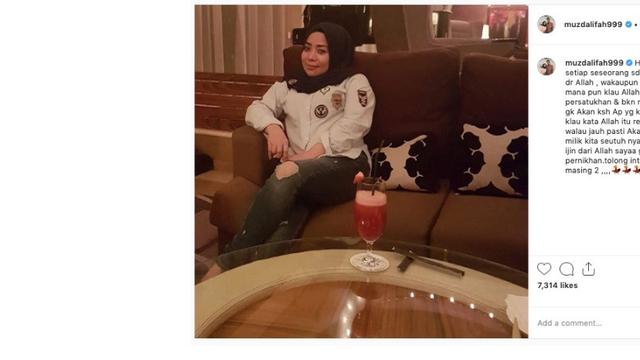 Muzdalifah (Foto: Instagram/@muzdalifah999)