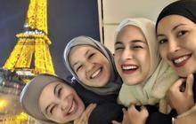 7 Potret Kekompakan Geng Berhijab dari Liburan ke Paris hingga Umrah Bareng, Ada Natasha Rizky hingga Nina Zatulini