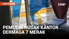 Pemudik Ngamuk dan Pecahkan Kaca Kantor Dermaga 7 Merak