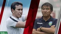 Duel pelatih Timnas Indonesia dan Timor Leste di Piala AFF 2018. (Bola.com/Dody Iryawan)
