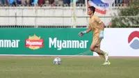 Kiper Timnas Thailand U-19, Kantaphat Manpati (Foto: Yoppy Renato/Liputan6.com) 