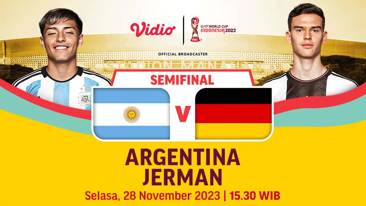 Siaran Langsung Semifinal Piala Dunia U17: Argentina vs Jerman