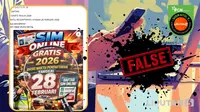 Ragam Hoaks Seputar SIM di Medsos, dari Audit Pendapatan hingga Pembuatan Gratis