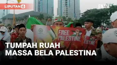 Perang Israel lawan Hamas mengusik emosi masyarakat di tanah air. Minggu (5/11) pagi, massa tumpah ruah menuju Monumen Nasional Jakarta yang akan ikut aksi bela Palestina.