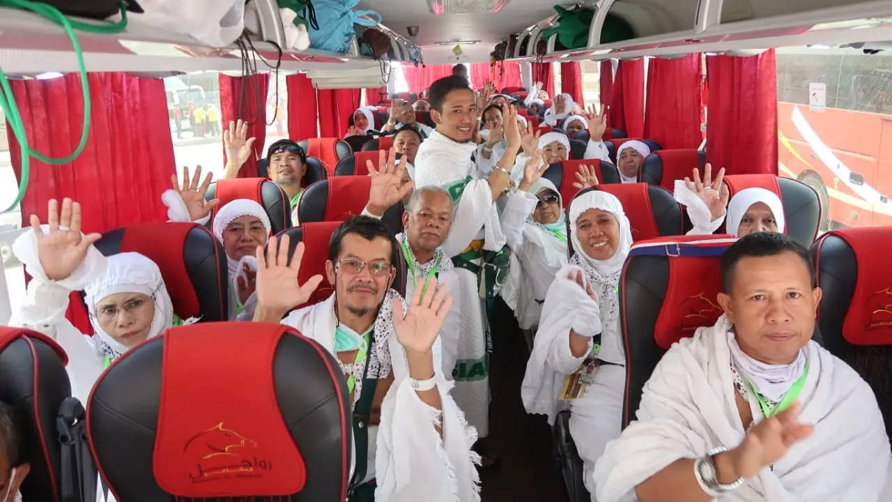 Jemaah haji Indonesia di Madinah. Foto: Darmawan/MCH