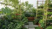 7 Model Kebun Sayur Hijau yang Estetik di Rooftop untuk Hunian Modern