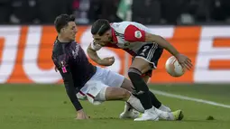 AS Roma takluk 0-1 dalam lawatan ke kandang Feyenoord. Gol Mats Wieffer menjadi pembeda kedua tim. (AP Photo/Peter Dejong)
