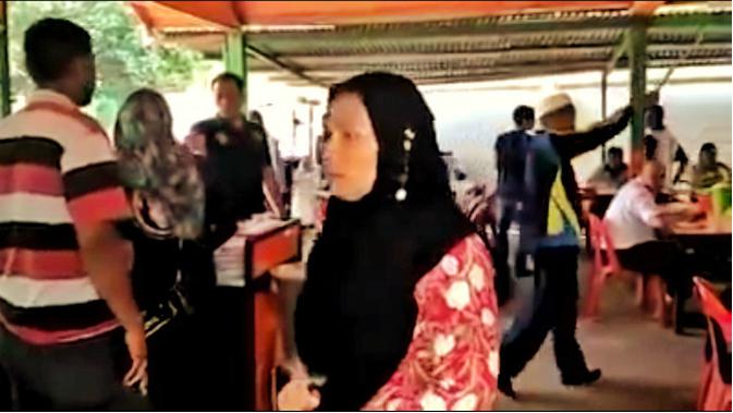 Warung makan tidak tutup saat azan, Wabub Aceh Besar mengamuk. (Liputan6.com/Rino Abonita/Tangkapan Layar Video)