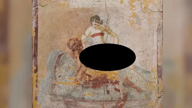 Aktivitas seksual di lokasi prostitusi di Pompeii (Wikipedia/Public Domain)