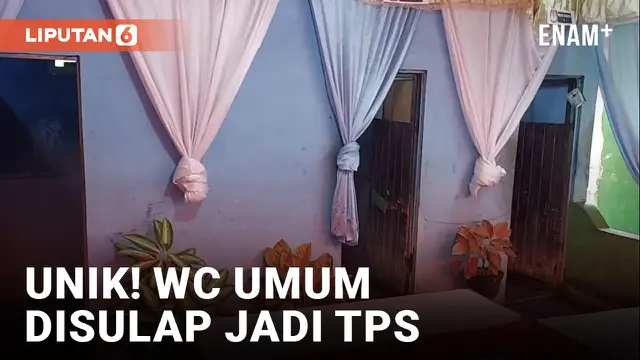 Tidak Ada Tempat, WC Umum di Tasikmalaya Disulap Jadi TPS Pemilu 2024