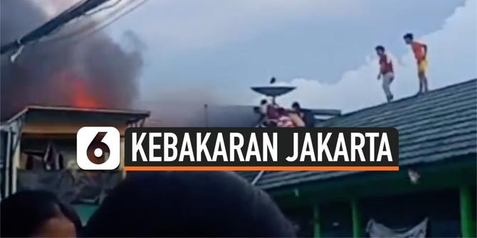 VIDEO: 10 Rumah di Kampung Bahari Ludes Terbakar