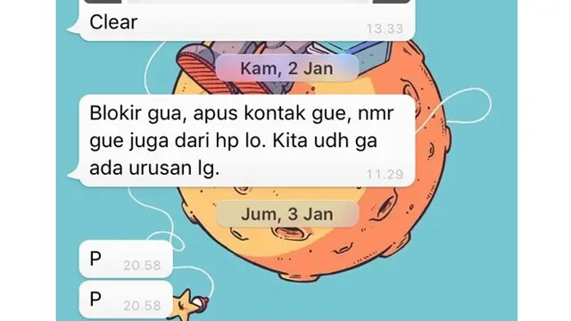 6 Chat Kocak ke Mantan Pacar Ini Bikin Geleng Kepala